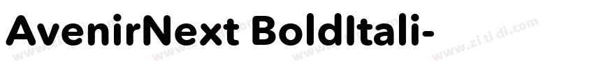 AvenirNext BoldItali字体转换 AvenirNext BoldItali字体转换